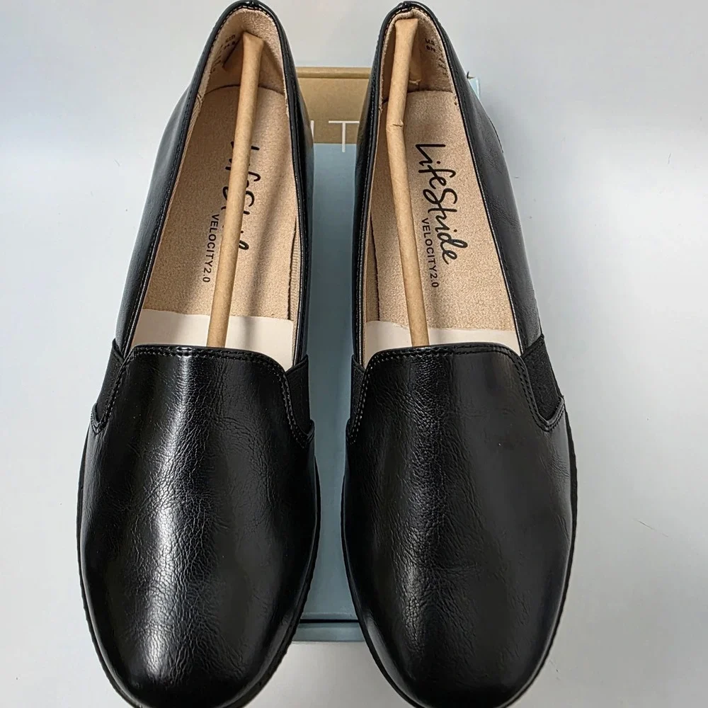 NEW LifeStride Women's Isabelle Loafers. Velocity‎ w/ Memory Foam 8 Narrow Black